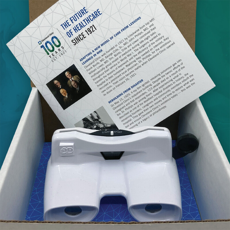 Cleveland Clinic Open box with Viewfinder and Invitation