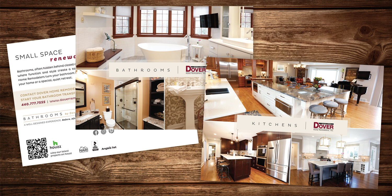 Dover Home Remodelers and Floor & Tile Center Direct Mail Postcards