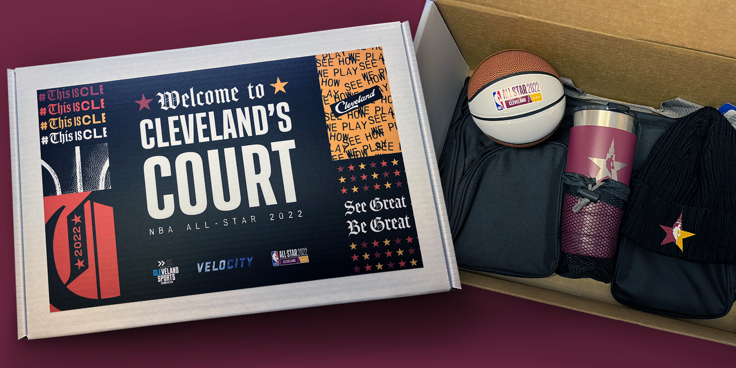 Themed gift box aligned with the 2022 NBA All-Star Game tipoff