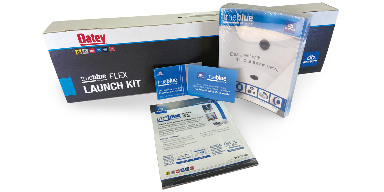 Oatey True Blue Flex Launch Kit and Marketing Materials