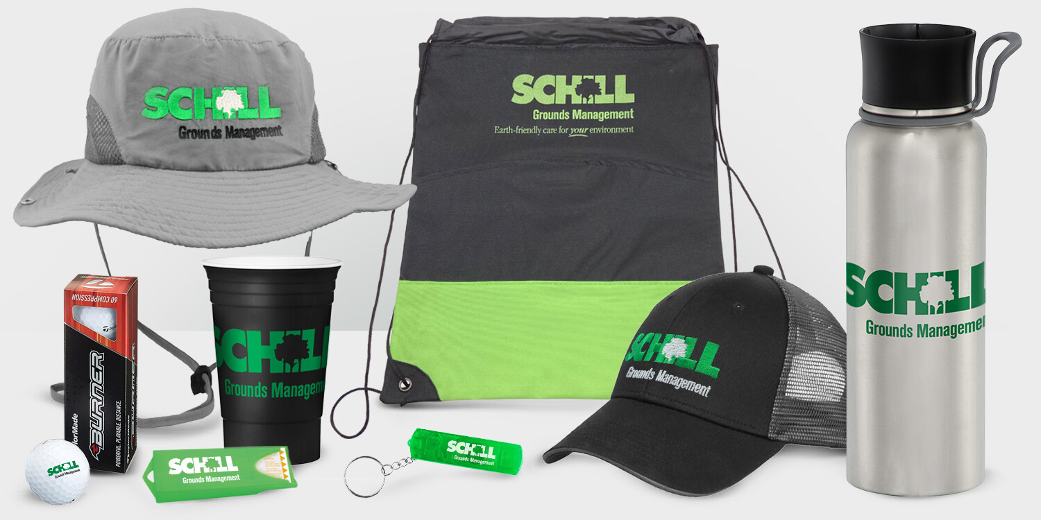 Schill Grounds Management Branded Promo Items