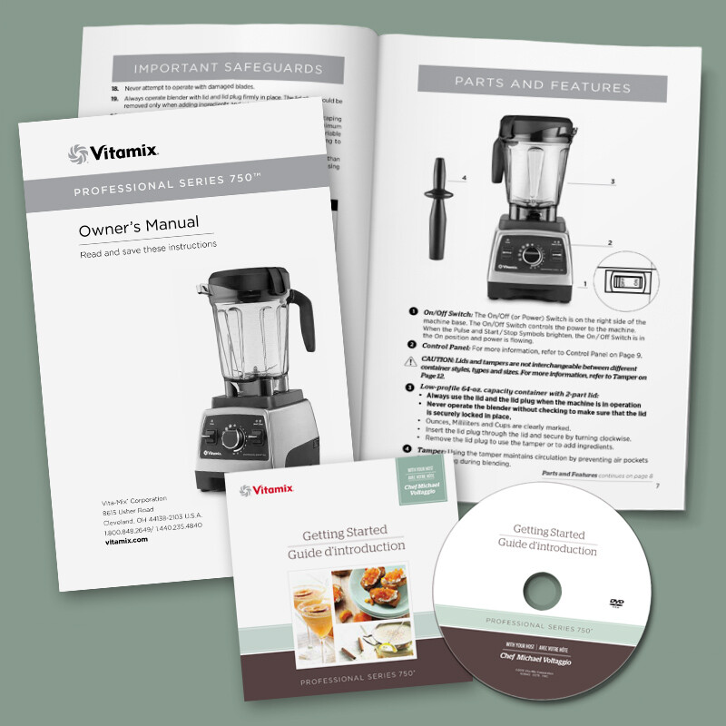 Vitamix Owner's Manual and DVD Sleeve