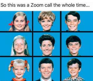 brady bunch zoom background images